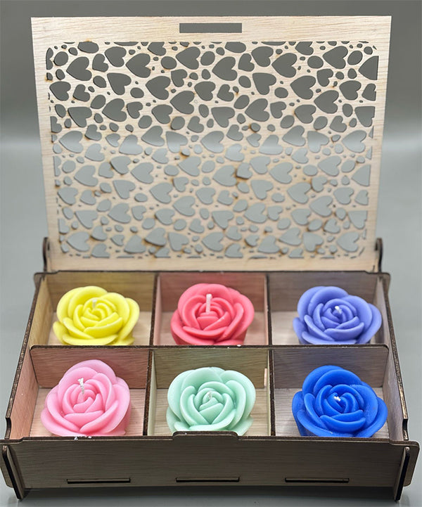 Luxe Geurkaarsen Rose Set