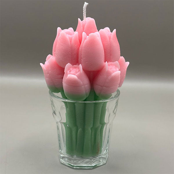 Tulpen Geurkaarsen in Glas