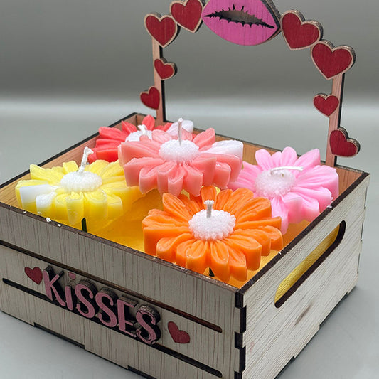 "Kisses" Geurkaarsenset