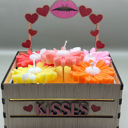 "Kisses" Geurkaarsenset